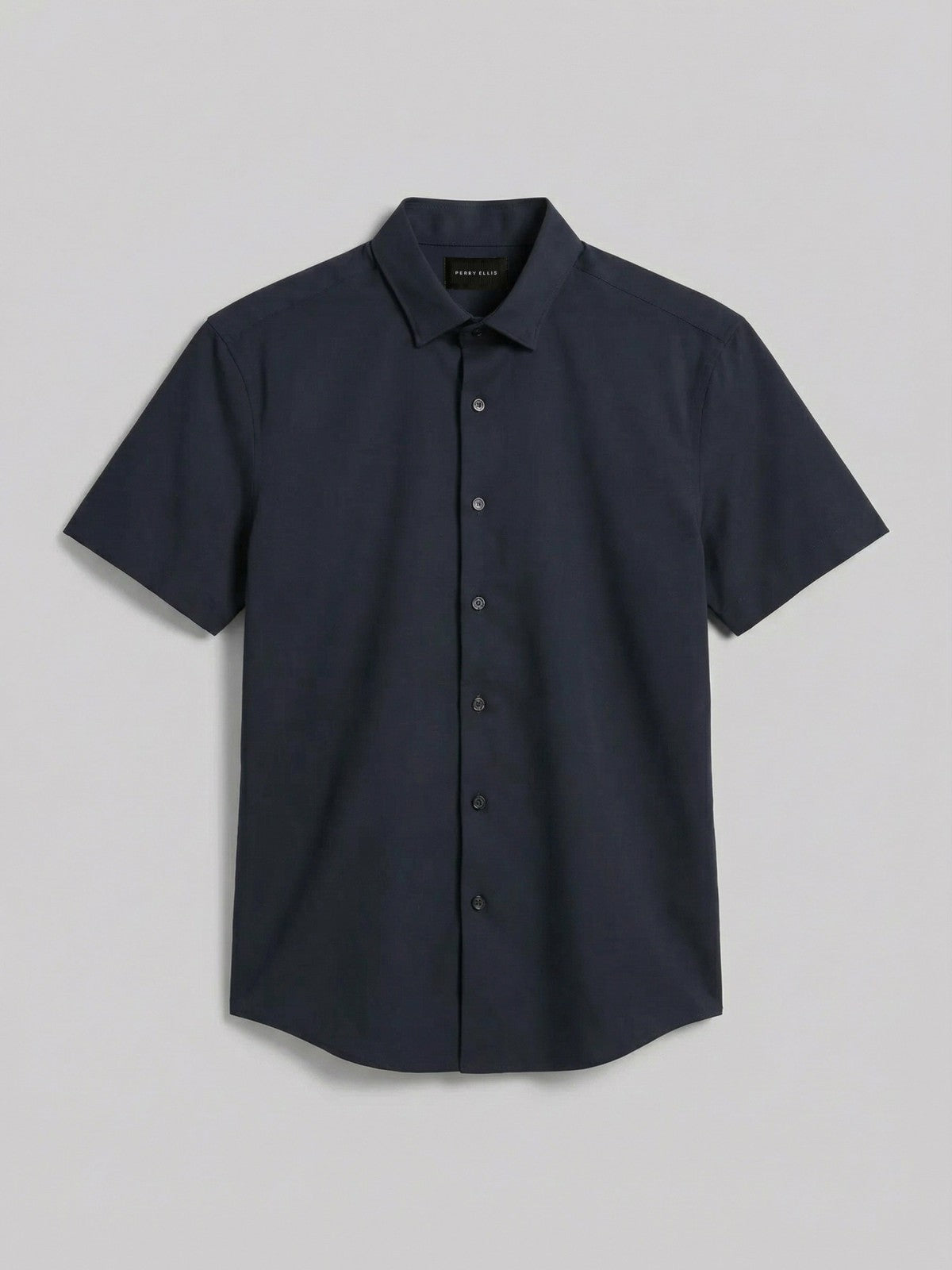 Slim Fit Total Stretch Solid Shirt | Perry Ellis