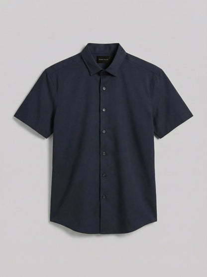 Slim Fit Total Stretch Solid Shirt | Perry Ellis
