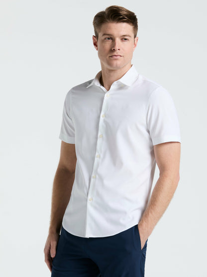 Slim Fit Total Stretch Solid Shirt | Perry Ellis
