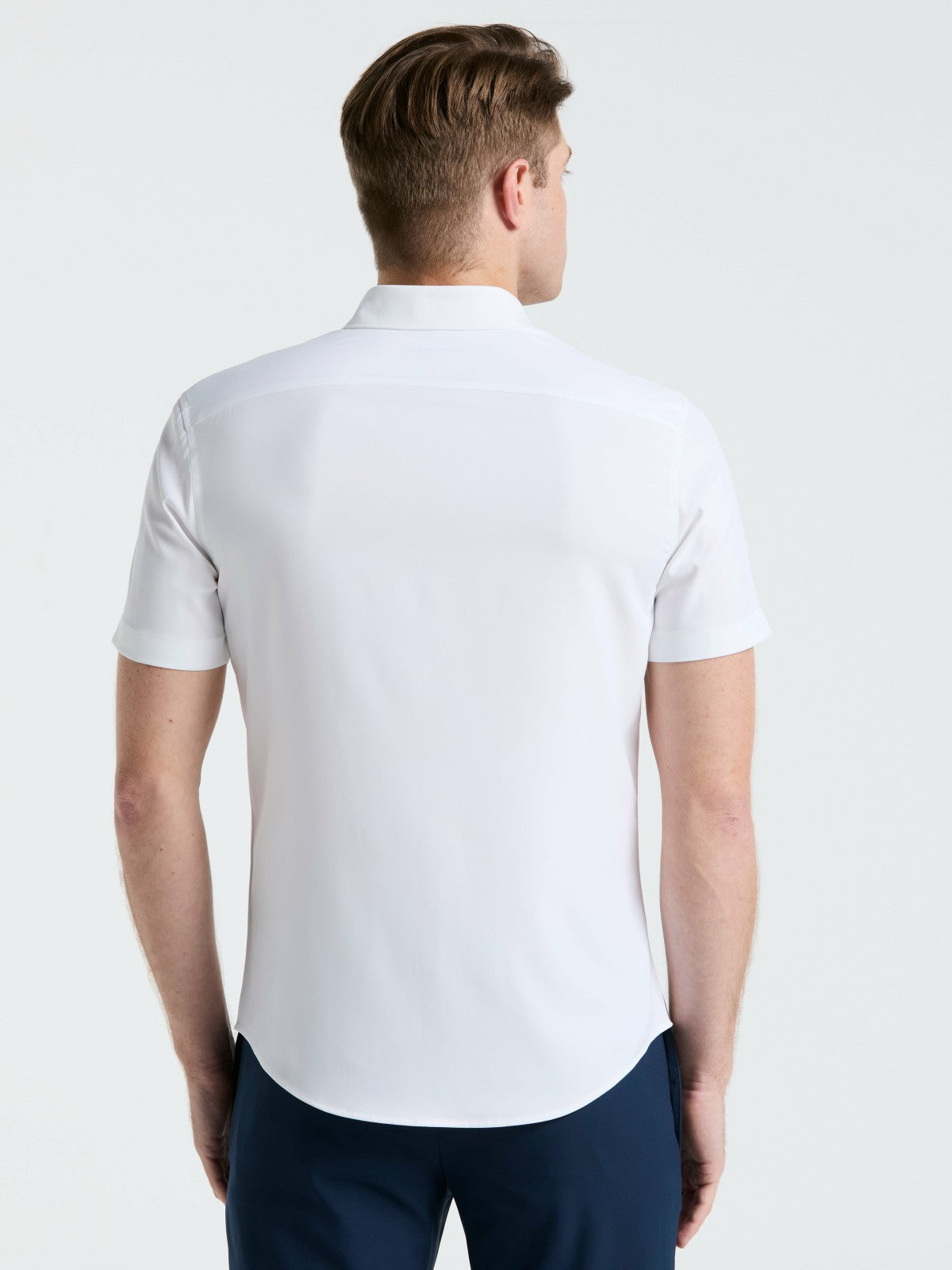 Slim Fit Total Stretch Solid Shirt | Perry Ellis