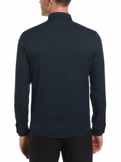 Untucked Total Stretch Slim Fit Shirt | Perry Ellis