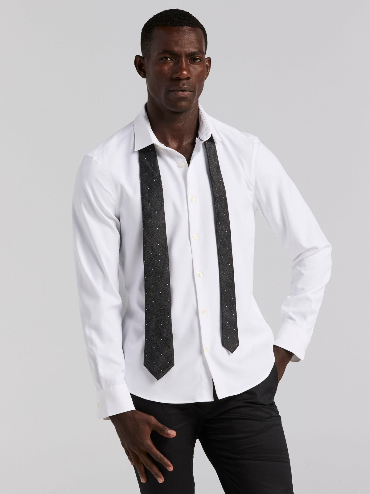 Untucked Total Stretch Slim Fit Shirt | Perry Ellis