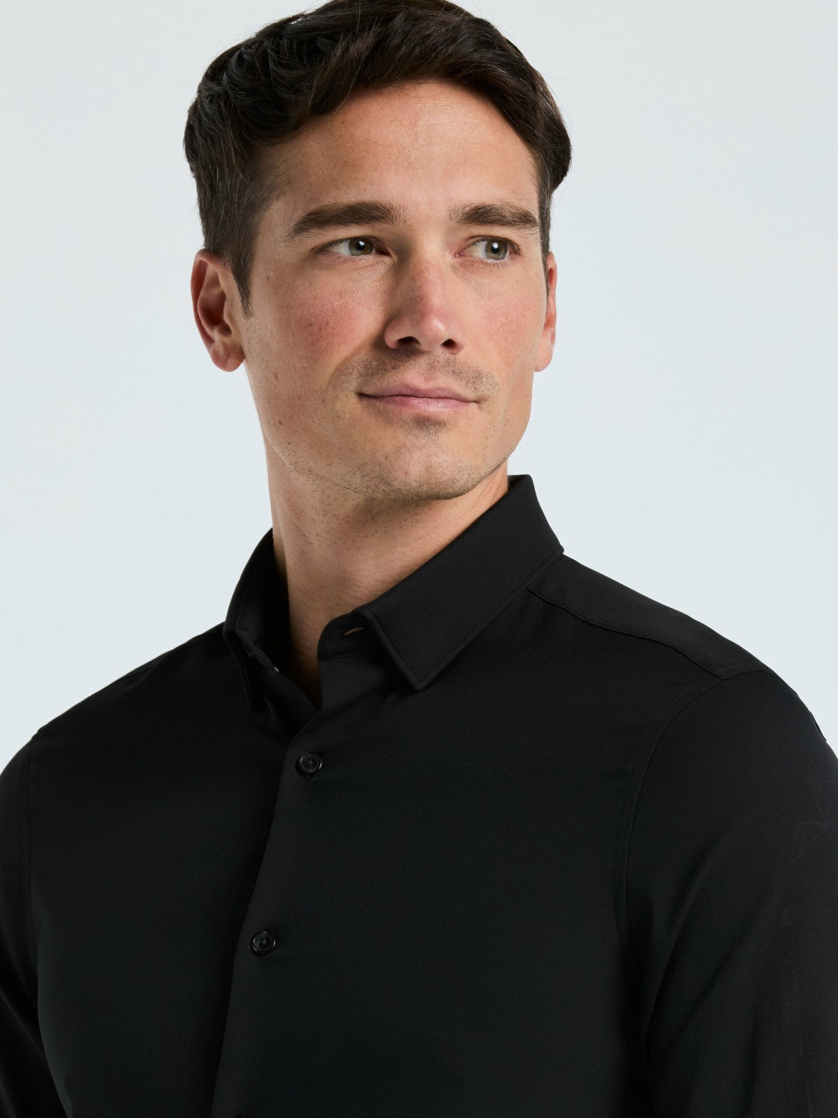 Untucked Total Stretch Slim Fit Shirt | Perry Ellis