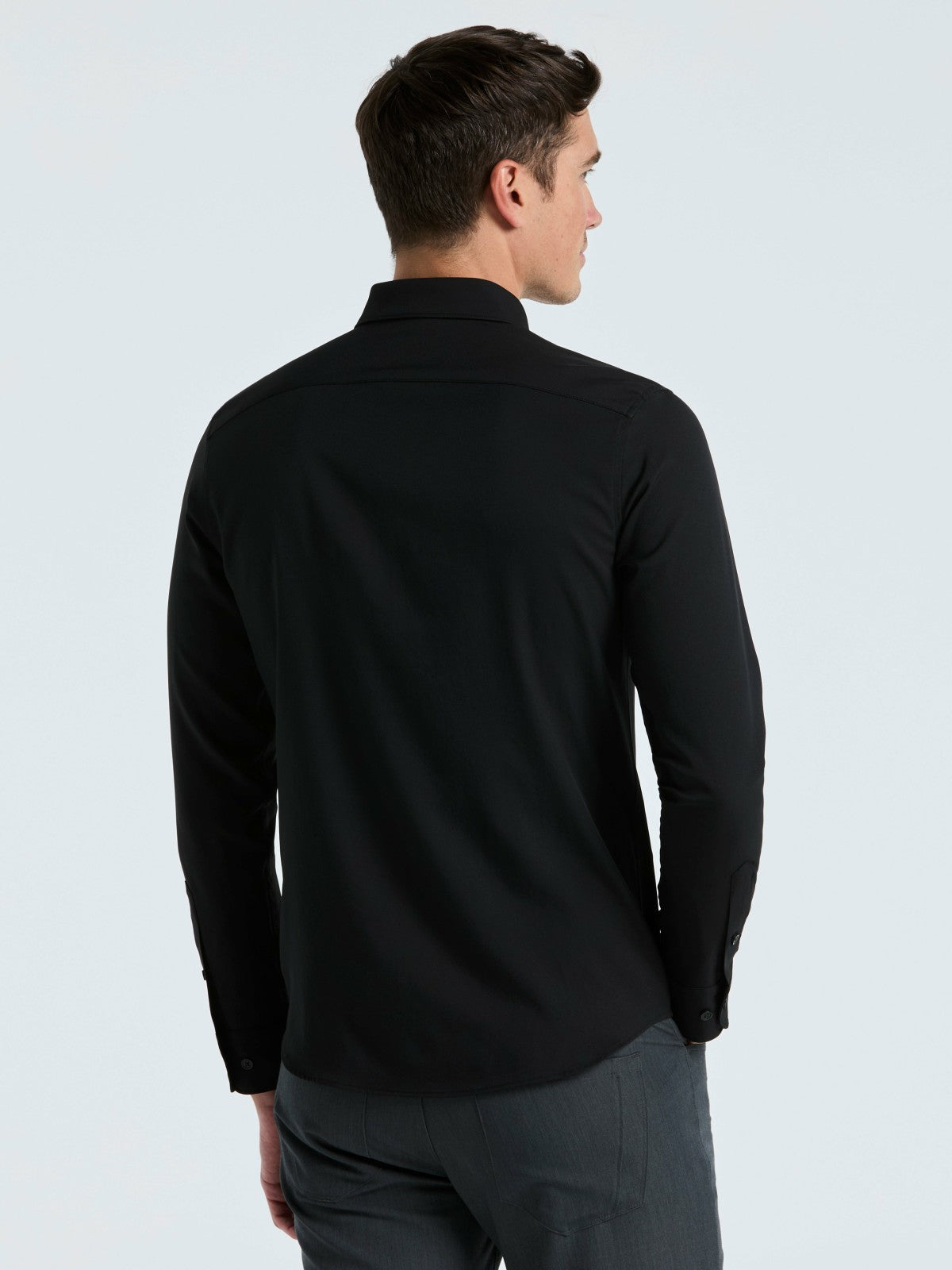 Untucked Total Stretch Slim Fit Shirt | Perry Ellis