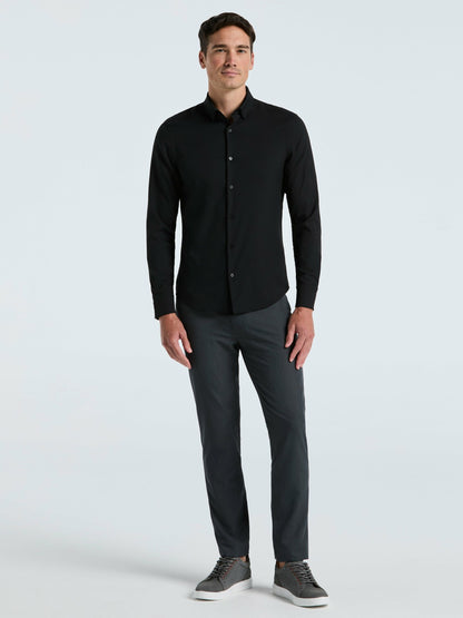 Untucked Total Stretch Slim Fit Shirt | Perry Ellis