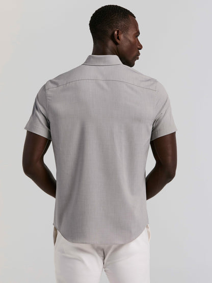 Total Stretch Heathered Shirt | Perry Ellis