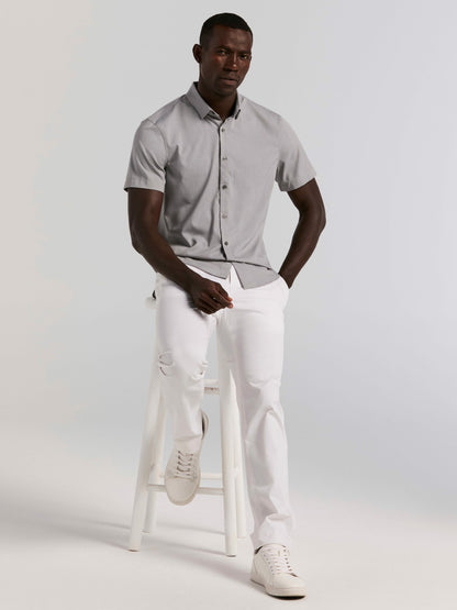 Total Stretch Heathered Shirt | Perry Ellis