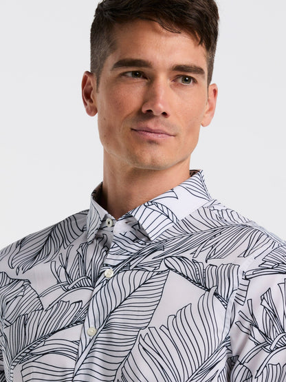 Slim Fit Botanical Print Shirt | Perry Ellis