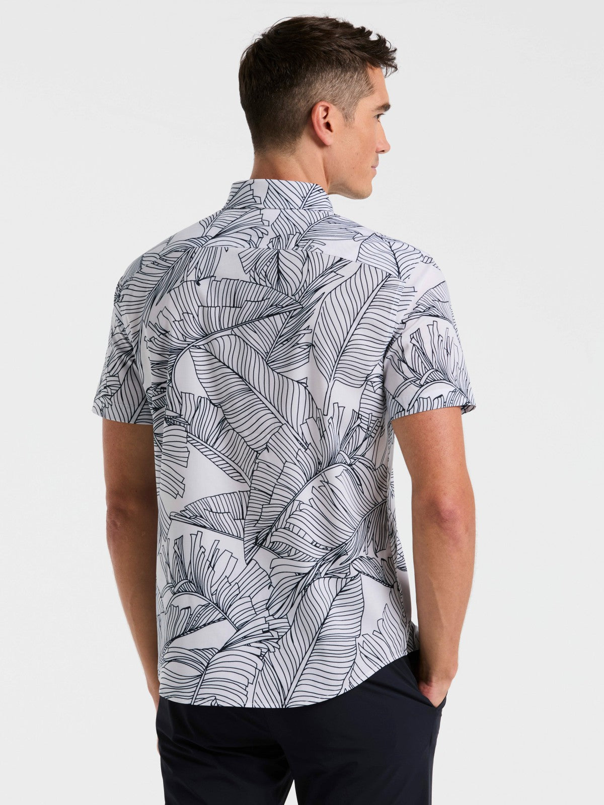 Slim Fit Botanical Print Shirt | Perry Ellis