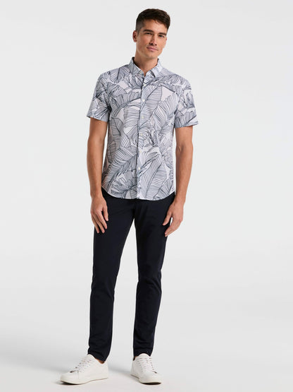 Slim Fit Botanical Print Shirt | Perry Ellis