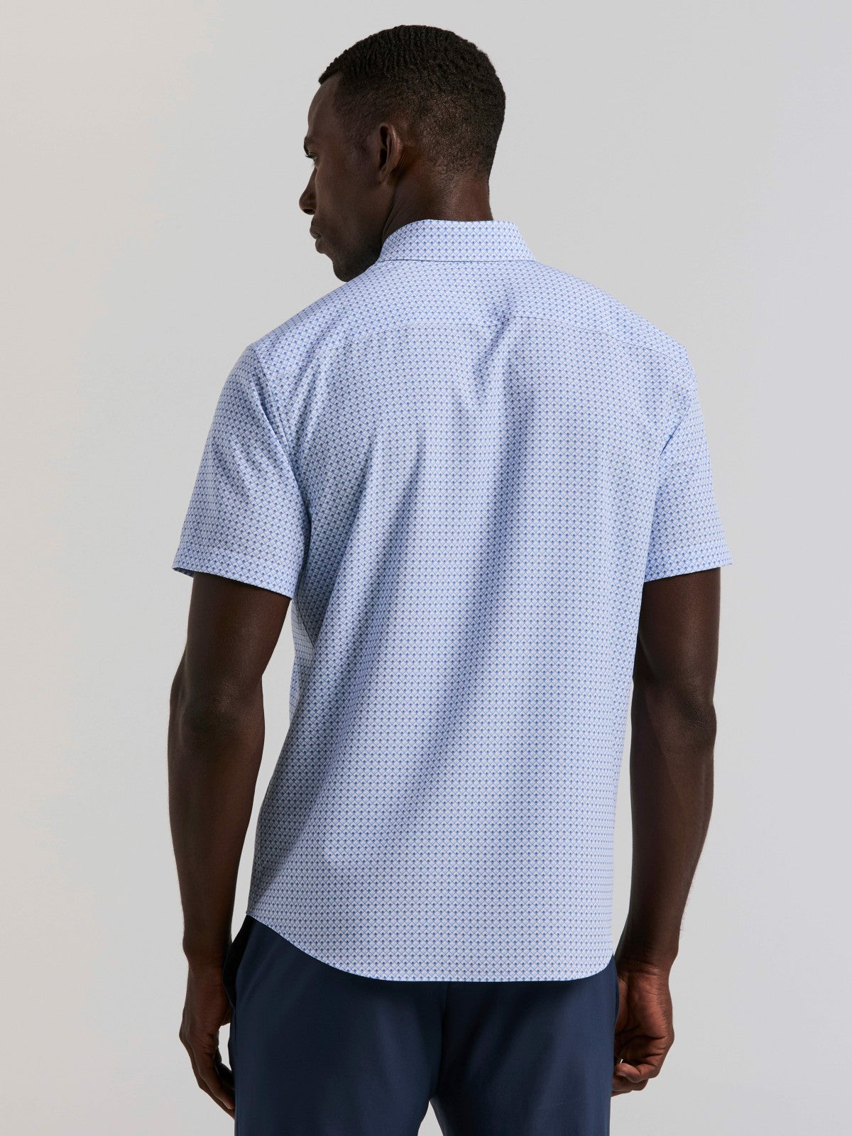 Slim Fit Cube Geometric Print Shirt | Perry Ellis