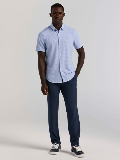 Slim Fit Cube Geometric Print Shirt | Perry Ellis