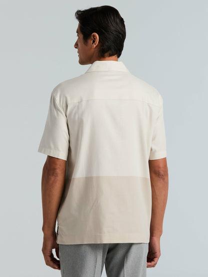 Tonal Colorblock Shirt | Perry Ellis