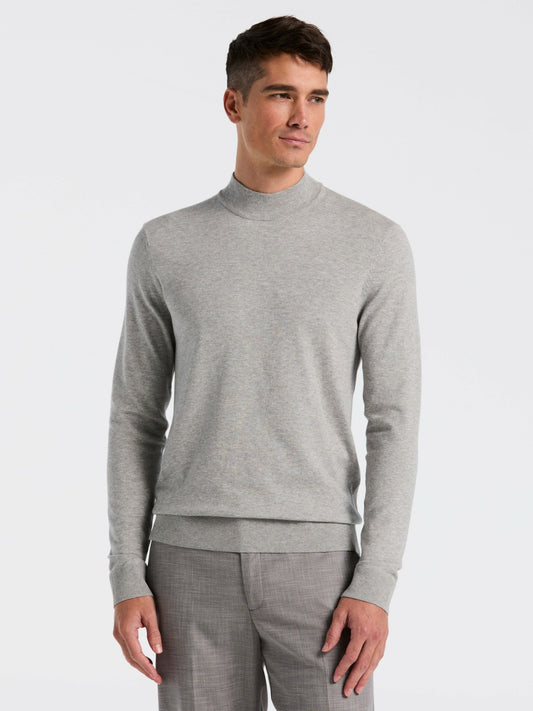 Tech Knit Mock Neck Sweater | Perry Ellis