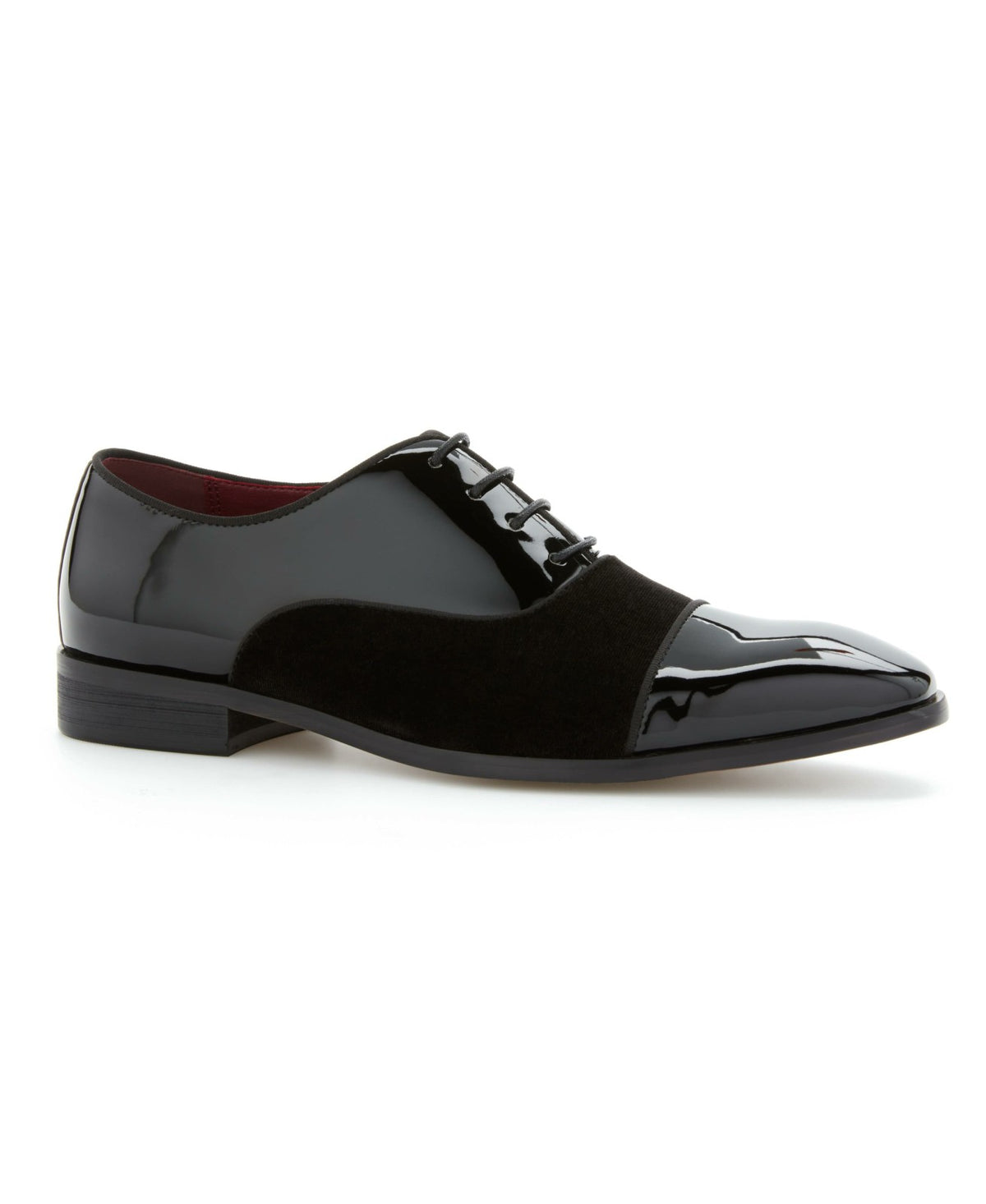 Patent Velvet Cap Toe Oxford | Perry Ellis