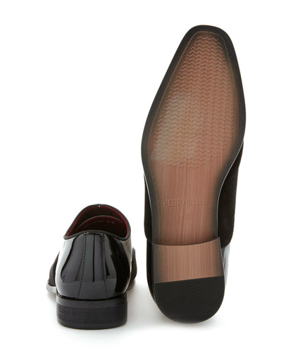 Patent Velvet Cap Toe Oxford | Perry Ellis