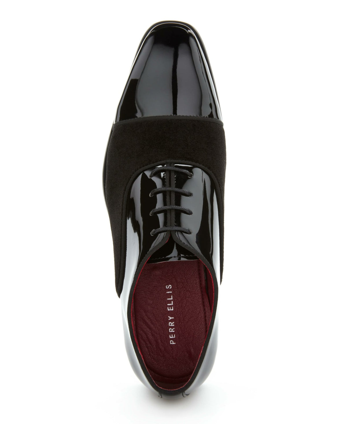 Patent Velvet Cap Toe Oxford | Perry Ellis
